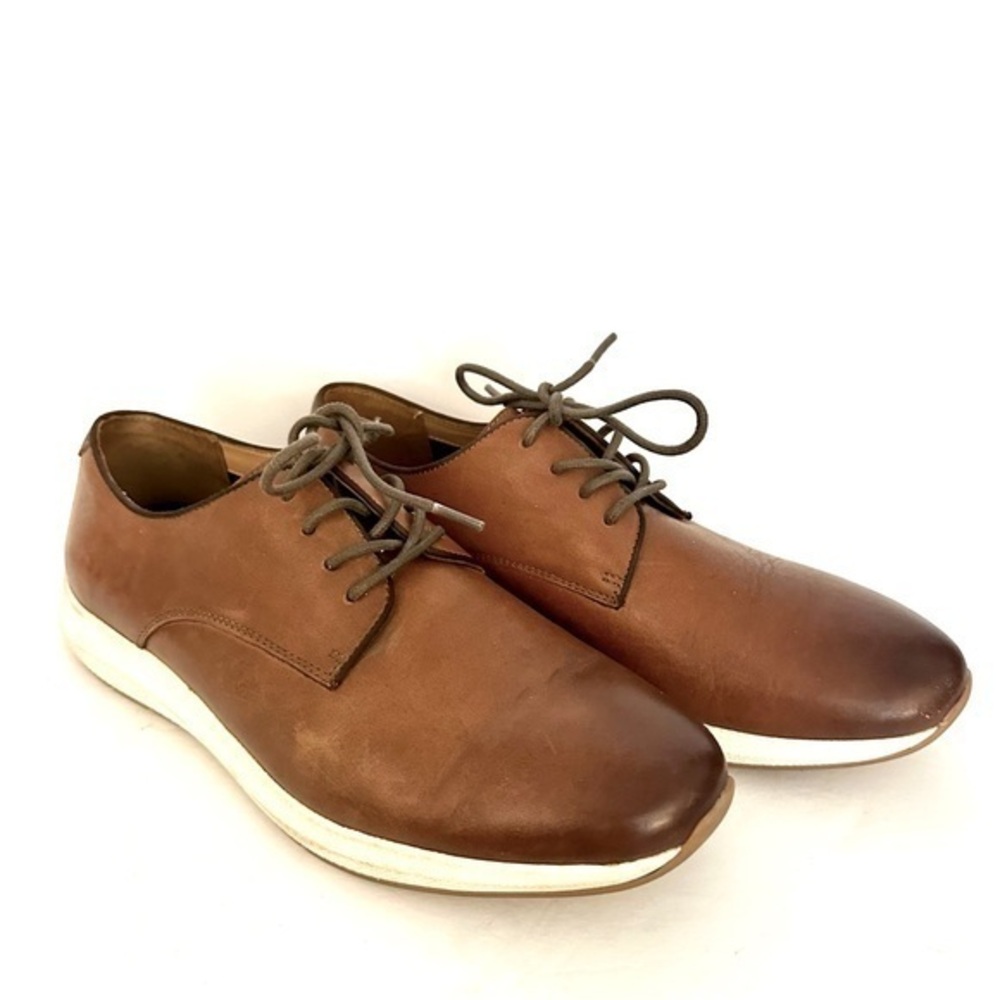 Vince Camuto Eadwine Lace Up Derby Sneakers Men’s Brown Leather Shoe Size 8.5
